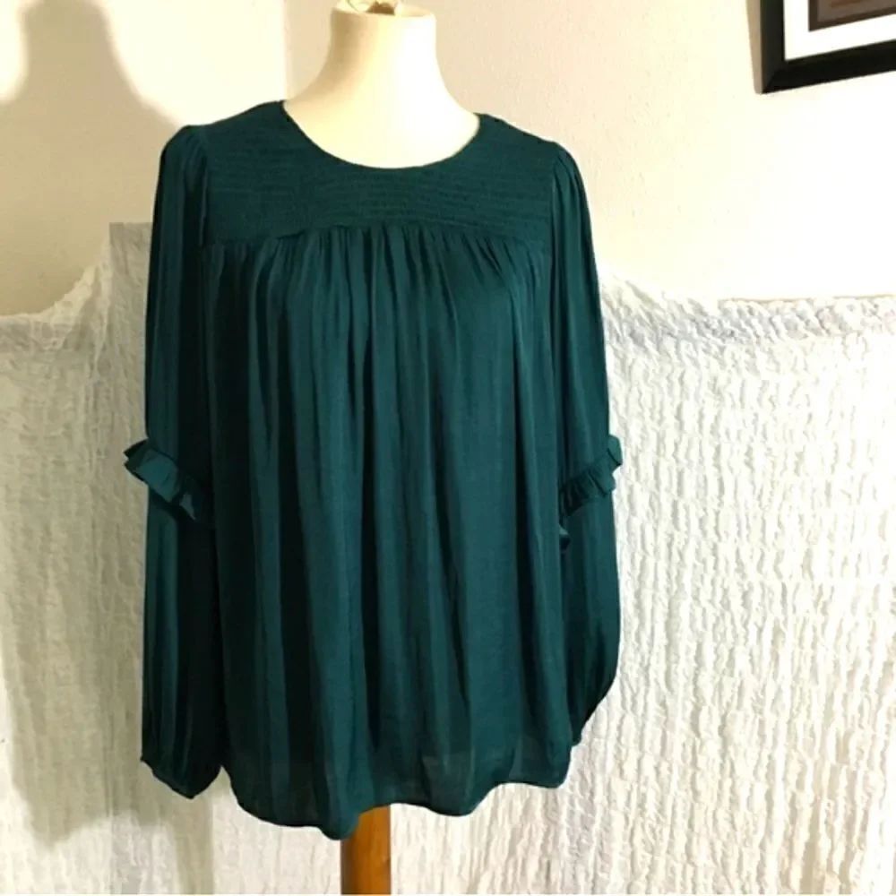 Naked Zebra NWT Teal Long Sleeve Top Size M